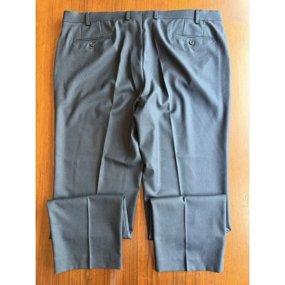 Lauren Ralph Lauren Men's Navy Blue Flat Front Dress Pants - Size 42x32